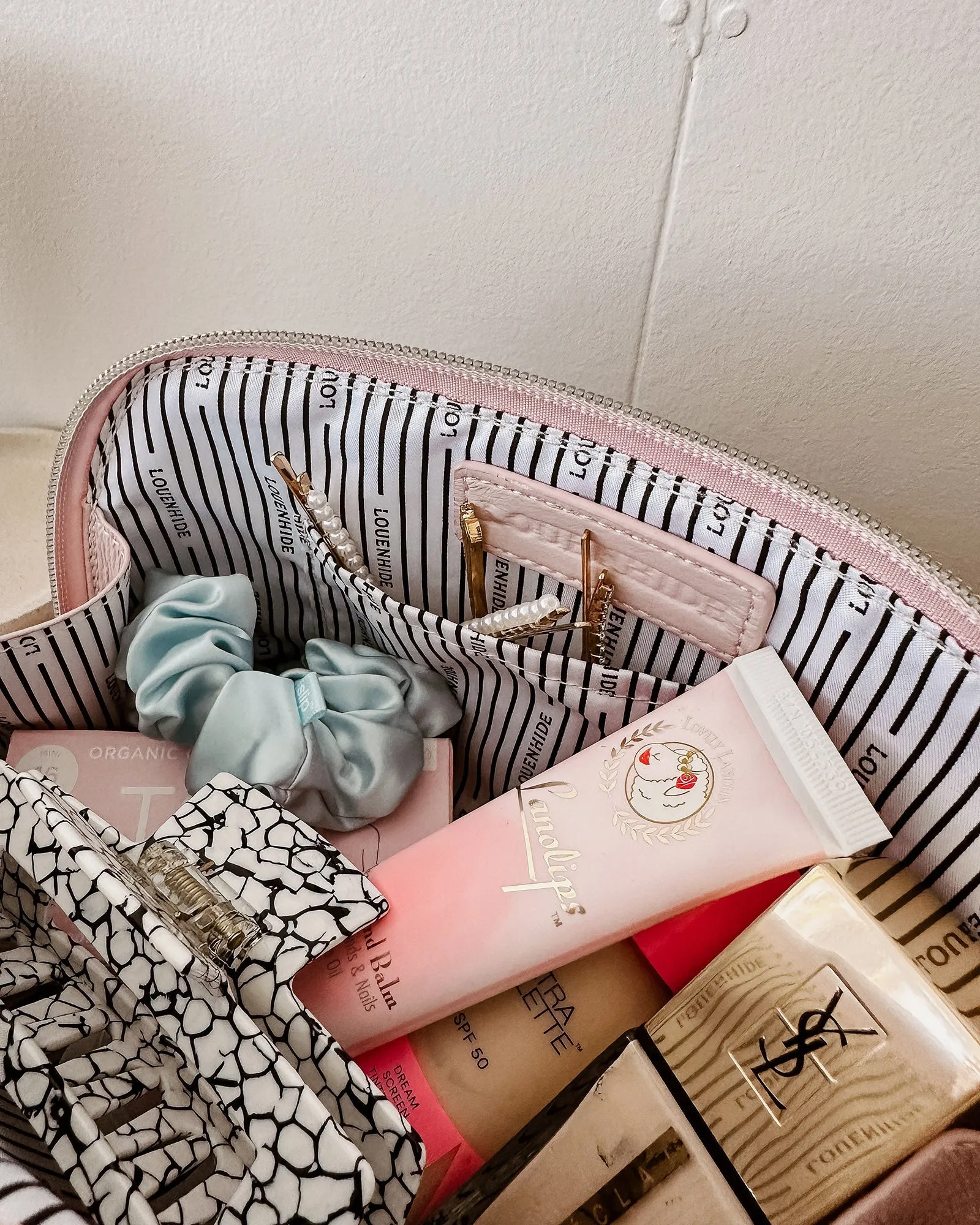 GRETA MAKEUP BAG  BABY PINK