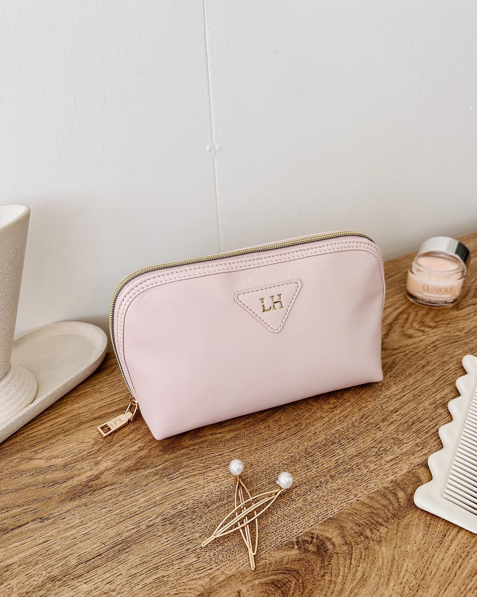 GRETA MAKEUP BAG  BABY PINK