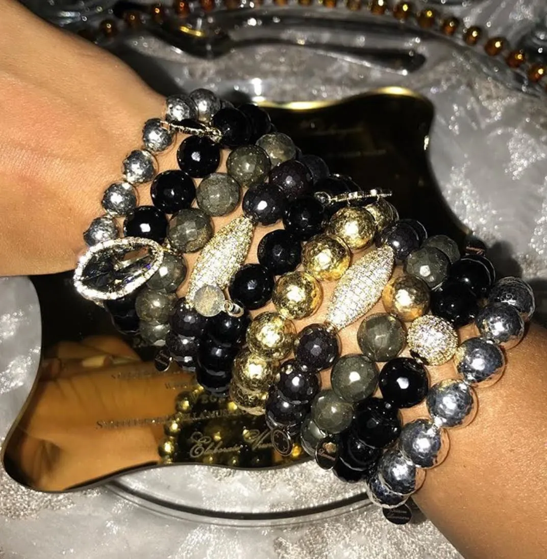 Hammered Sterling Silver Plated Brass