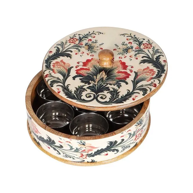 Handcrafted Ikat Bloom Masala Box