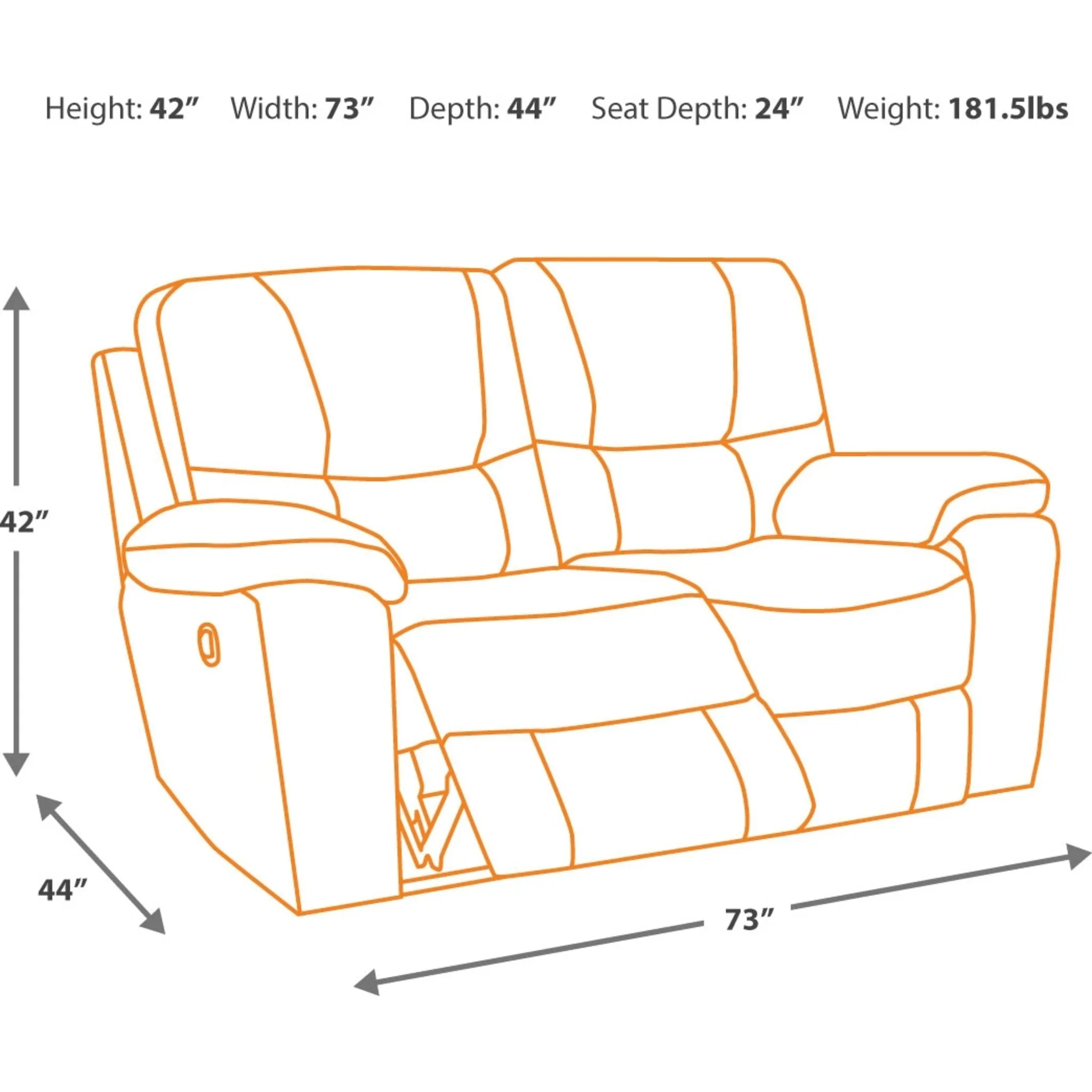 Hogan Reclining Loveseat