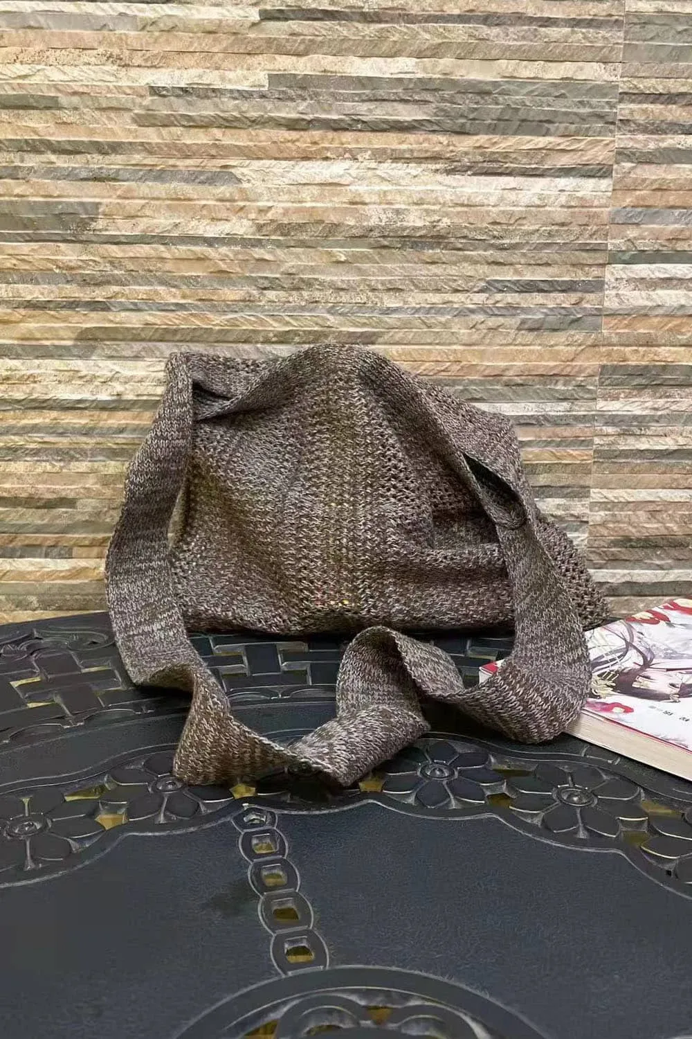 Hollow Crossbody Woven Bag