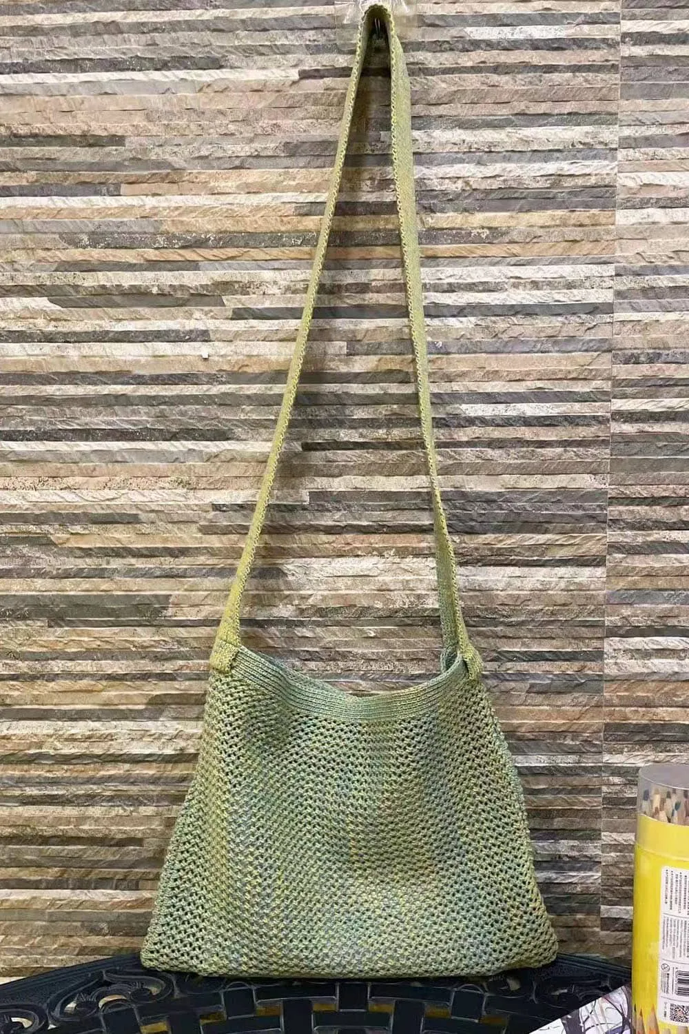 Hollow Crossbody Woven Bag
