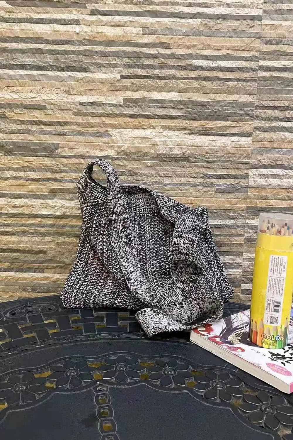 Hollow Crossbody Woven Bag