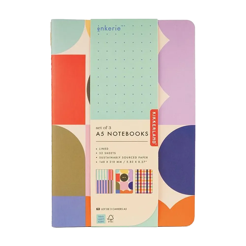 Inkerie A5 Notebooks (Set of 3)