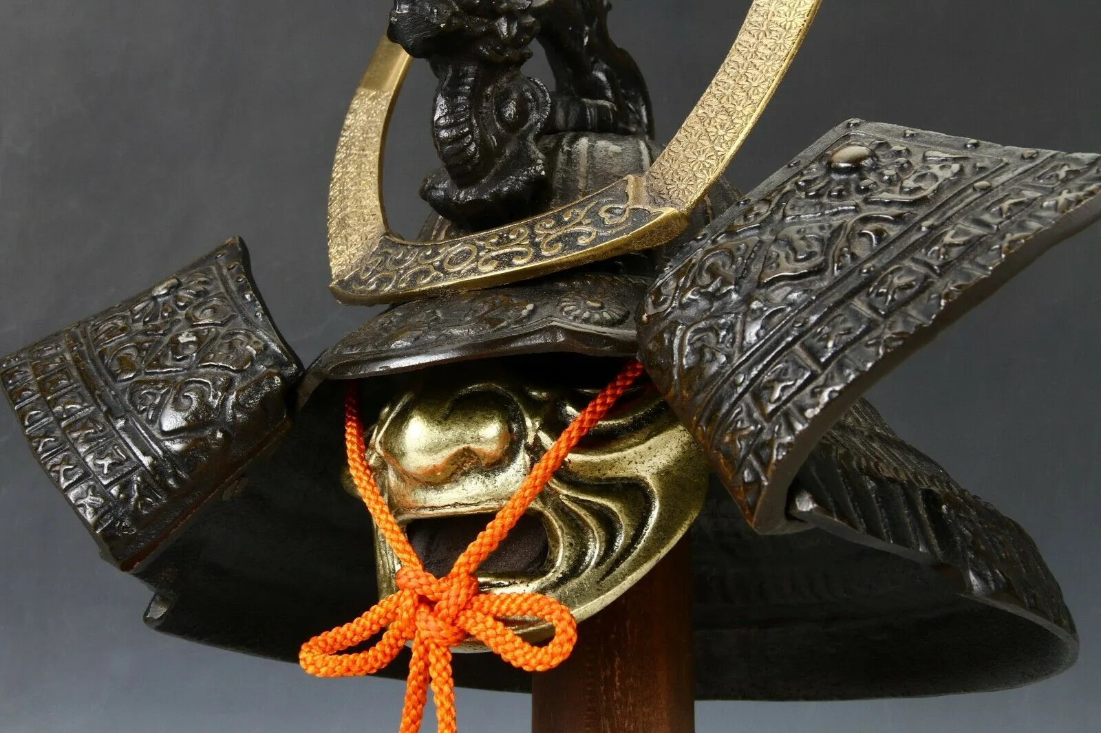 Japanese Stunning Black Samurai Helmet -Genji Dragon Kabuto- Tsushima