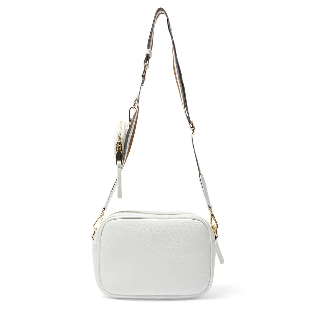 Jovie Handbag in White Pebble