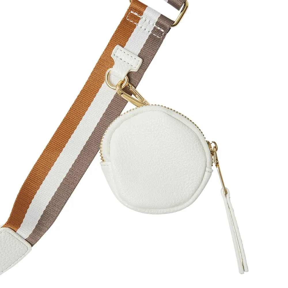 Jovie Handbag in White Pebble