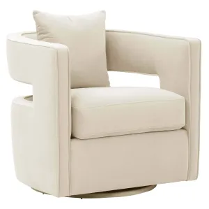 Kenneth Swivel Chair, Cream