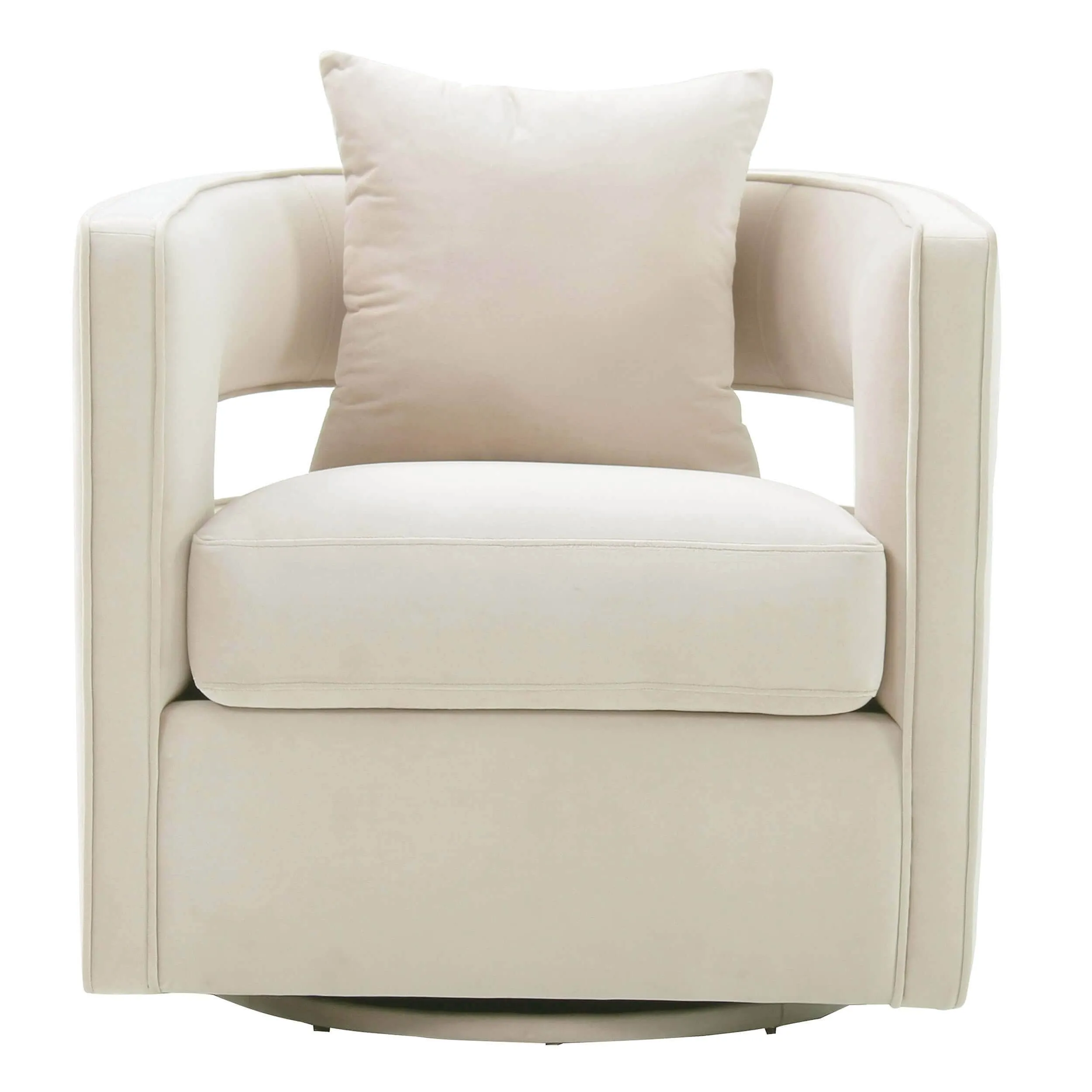 Kenneth Swivel Chair, Cream