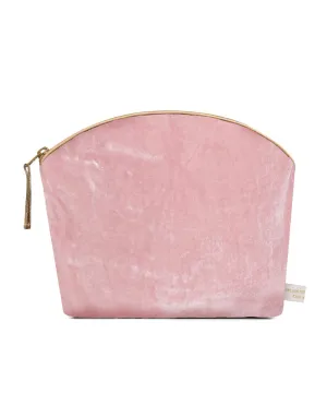 Lavender Make Up Bag - Rose Silk Velvet
