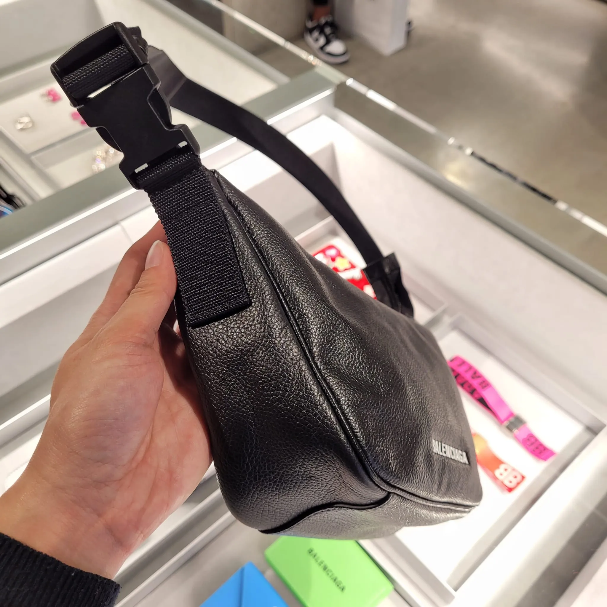 leather belt bag