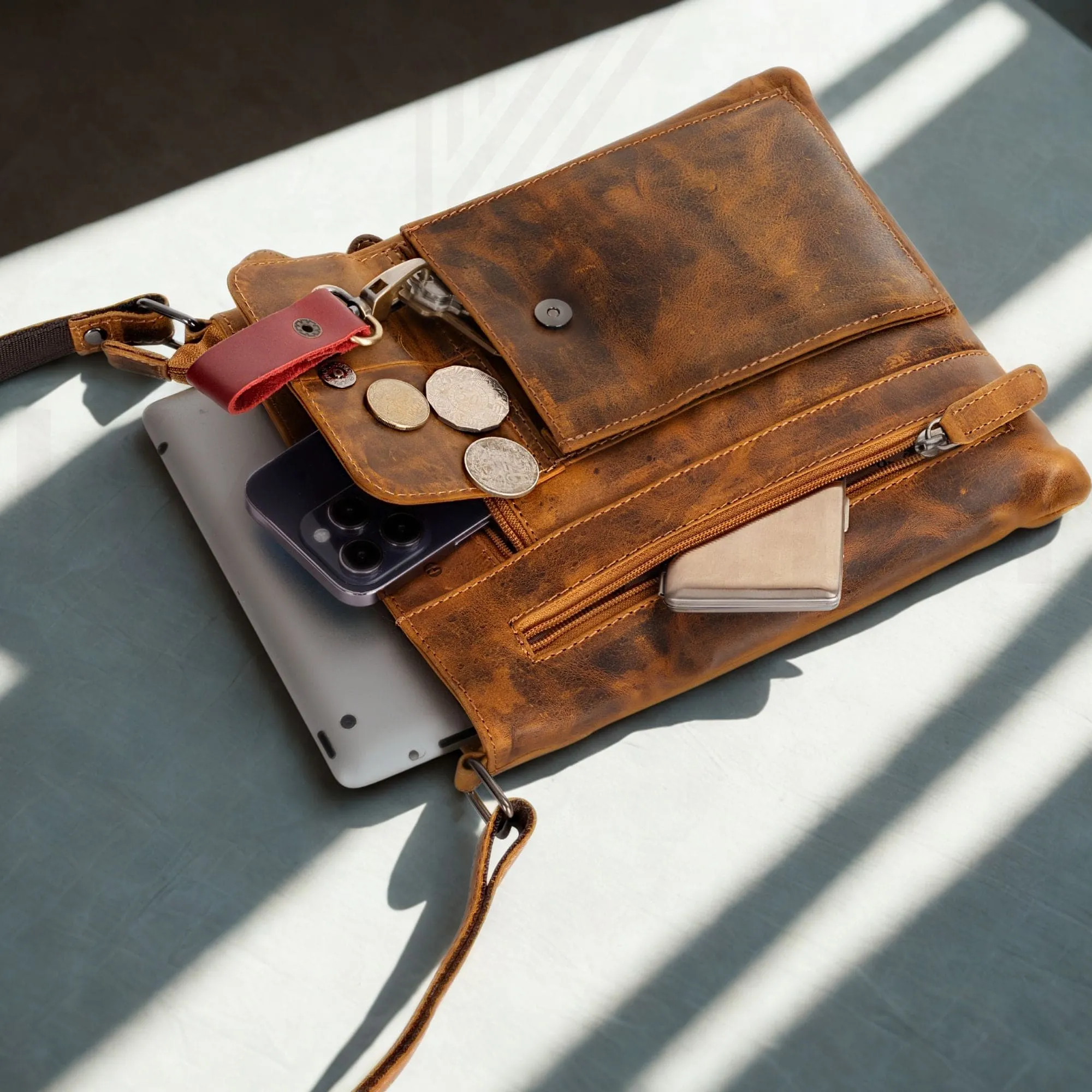 Leather Crossbody Bag for Women
