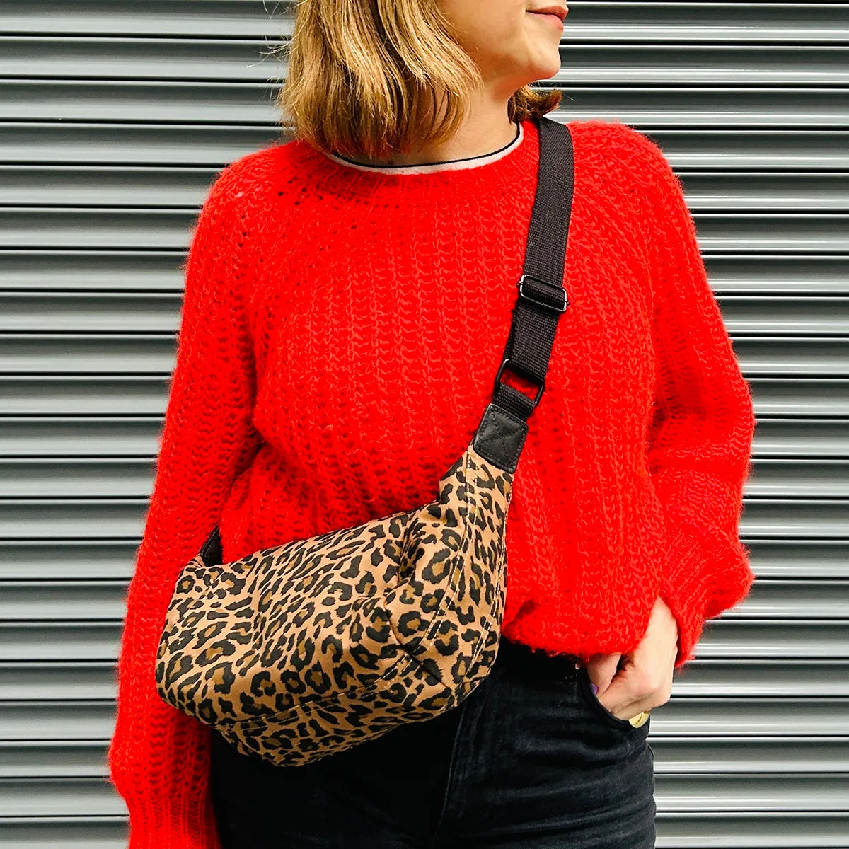 Leopard Print Crossbody Bag