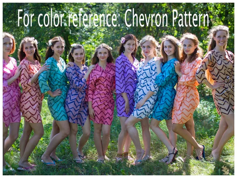 Lilac Charming Collars Style Caftan in Chevron Pattern