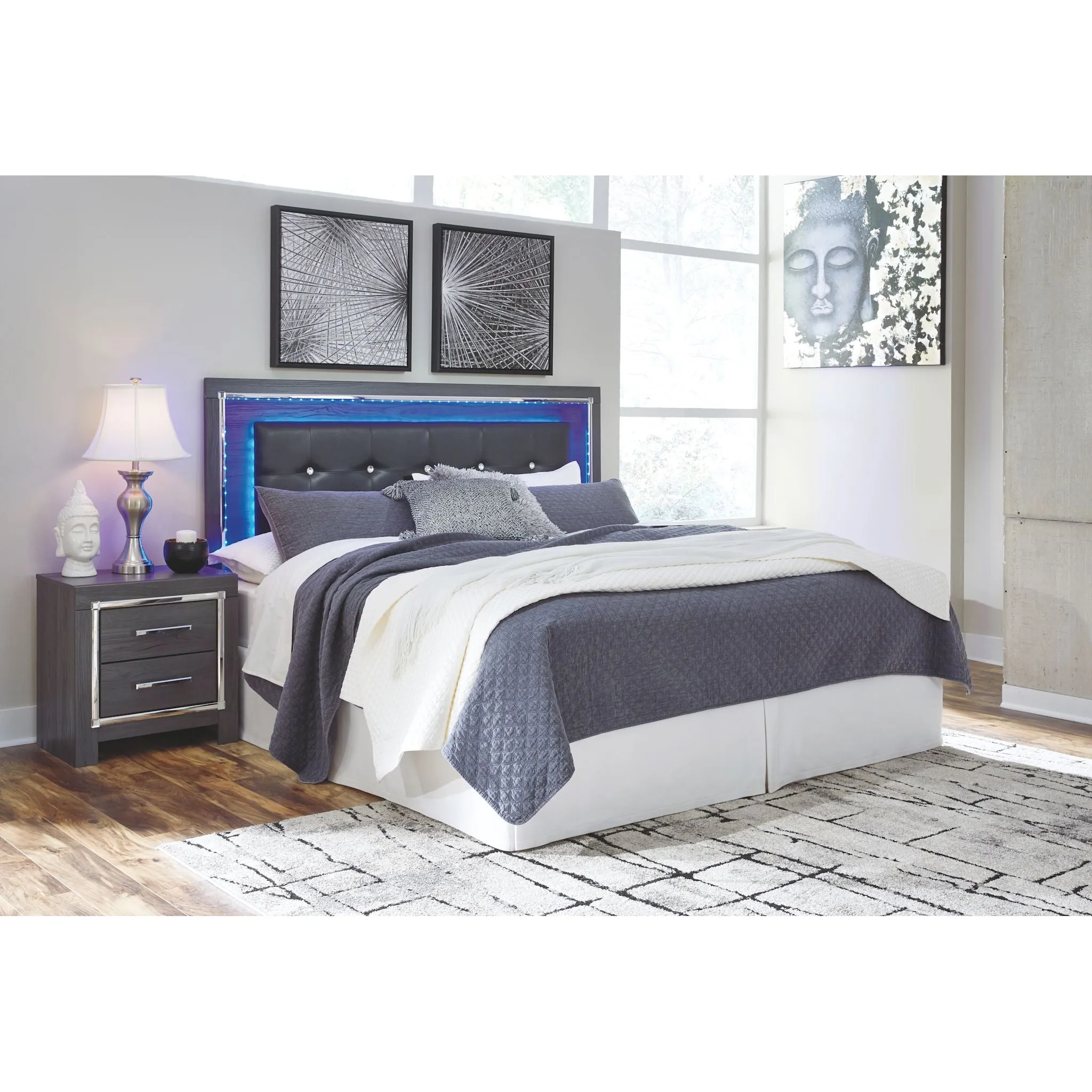 Lodanna Upholstered Headboard - Gray