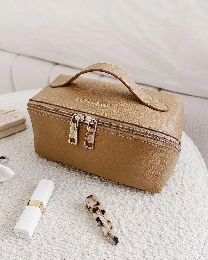 LOUENHIDE ELLIS MAKEUP BAG CAMEL LOU6792CAM
