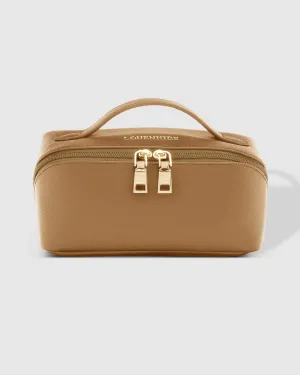 LOUENHIDE ELLIS MAKEUP BAG CAMEL LOU6792CAM
