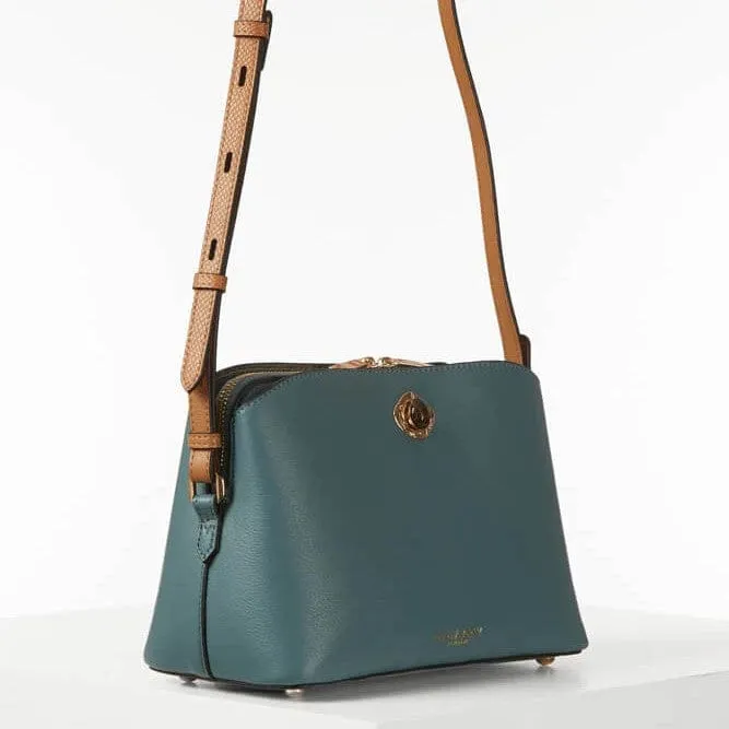 Luella Grey Julianna Zip Top Crossbody in Airforce Blue