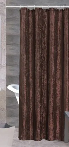 Luxurious Crushed Satin Fabric Shower Curtain