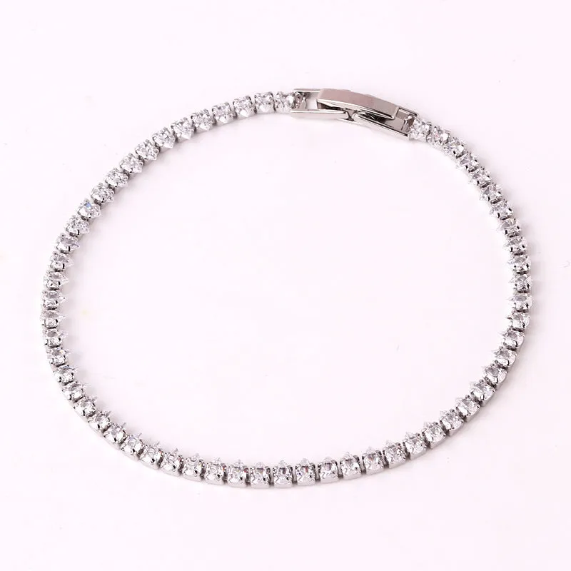 Luxurious Droplet Geometric Droplet Zircon Electroplating Necklaces