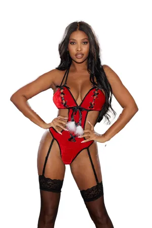 Luxurious Holiday Frisky Velvet Teddy.