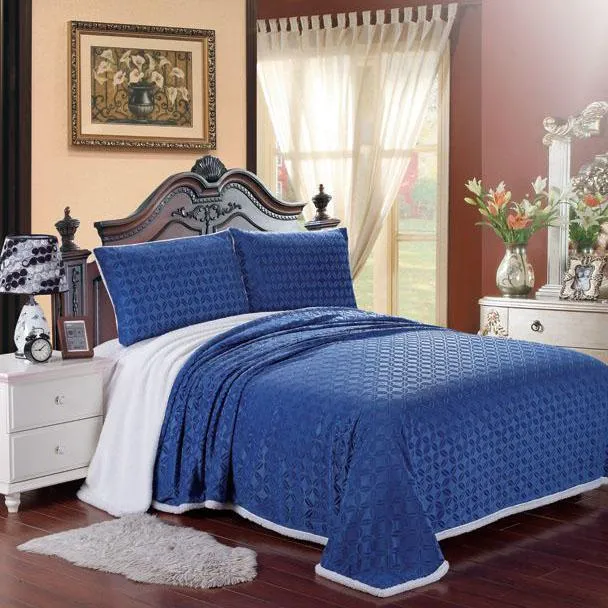 Luxurious Reversible Designer Sherpa Blanket