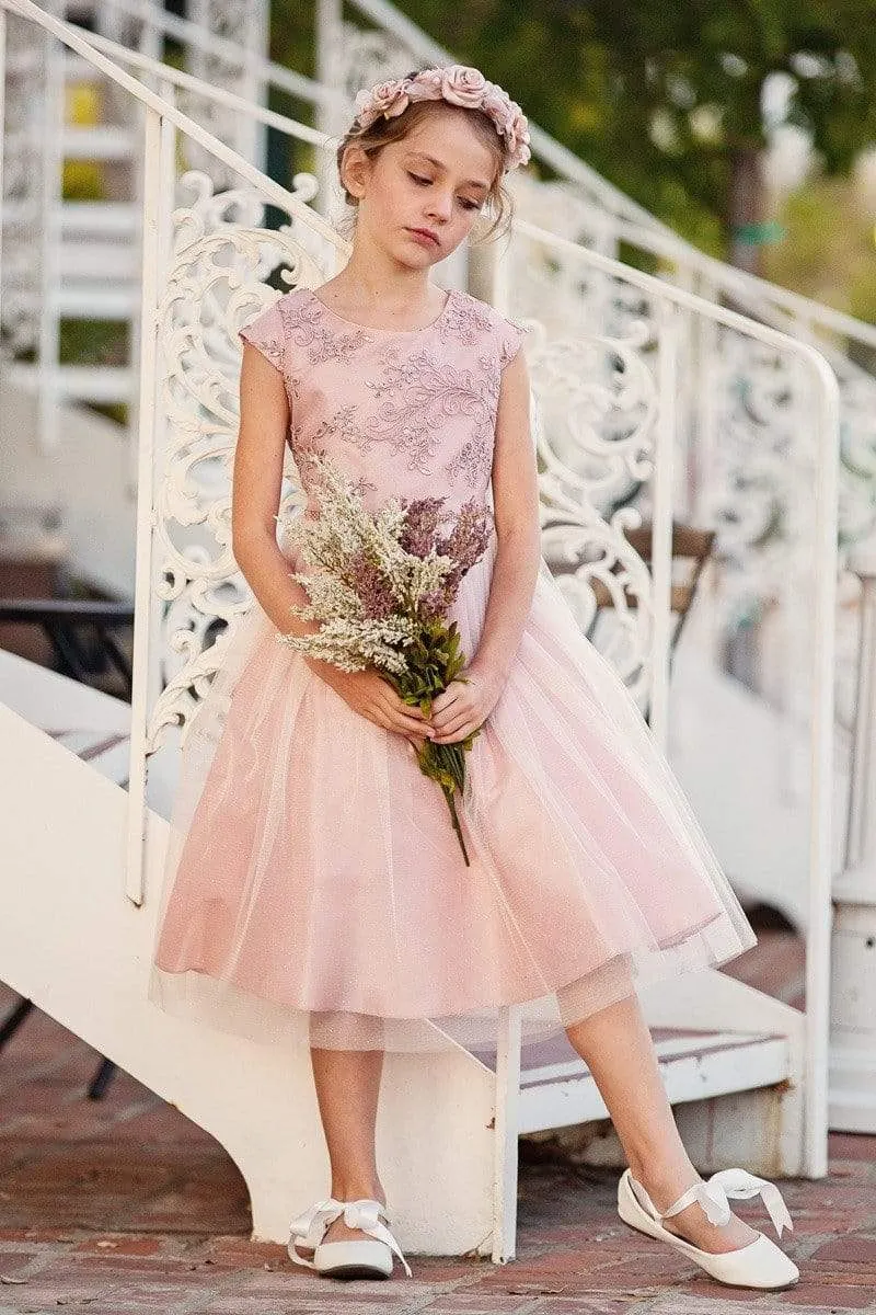 Luxurious Silk & Glittery Tulle Top Lilac