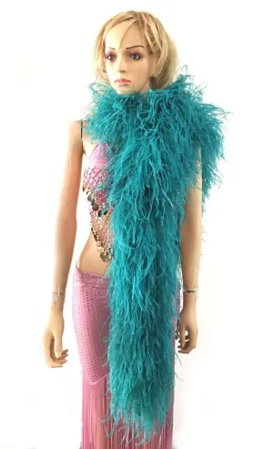 Luxurious Teal 12 Ply Ostrich Feather Boa