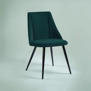 Luxurious Velvet Dining Designer Chair Green