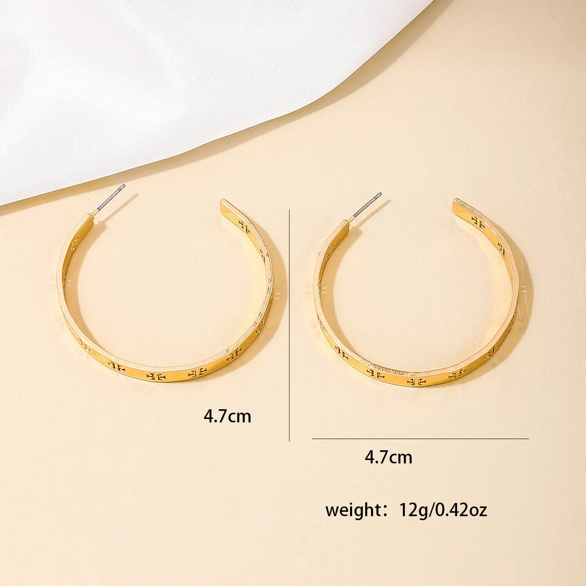 Luxurious Vienna Verve Metal Flower Earrings