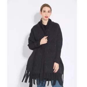 Luxurious Wool Fringe Scarf