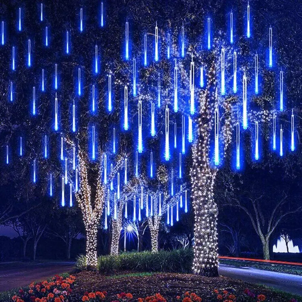 Magical LED Raindrop Lights for Stunning Outdoor Meteor Shower Displays