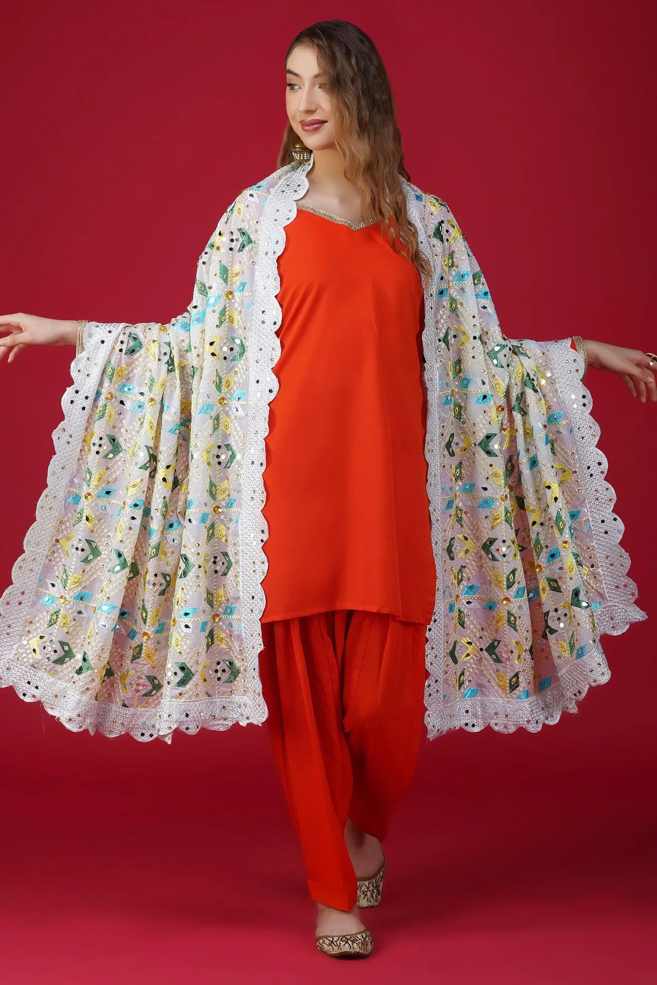 Magnificent Handloom Phulkari Dupatta DP-10