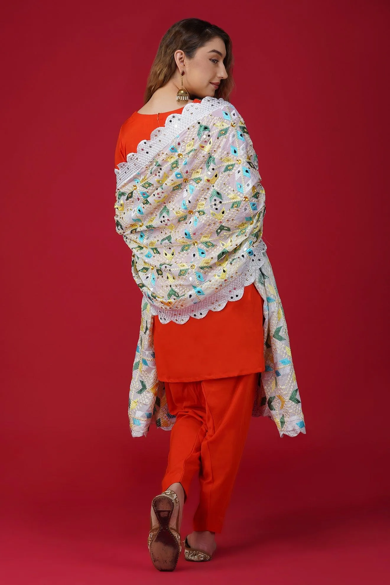 Magnificent Handloom Phulkari Dupatta DP-10