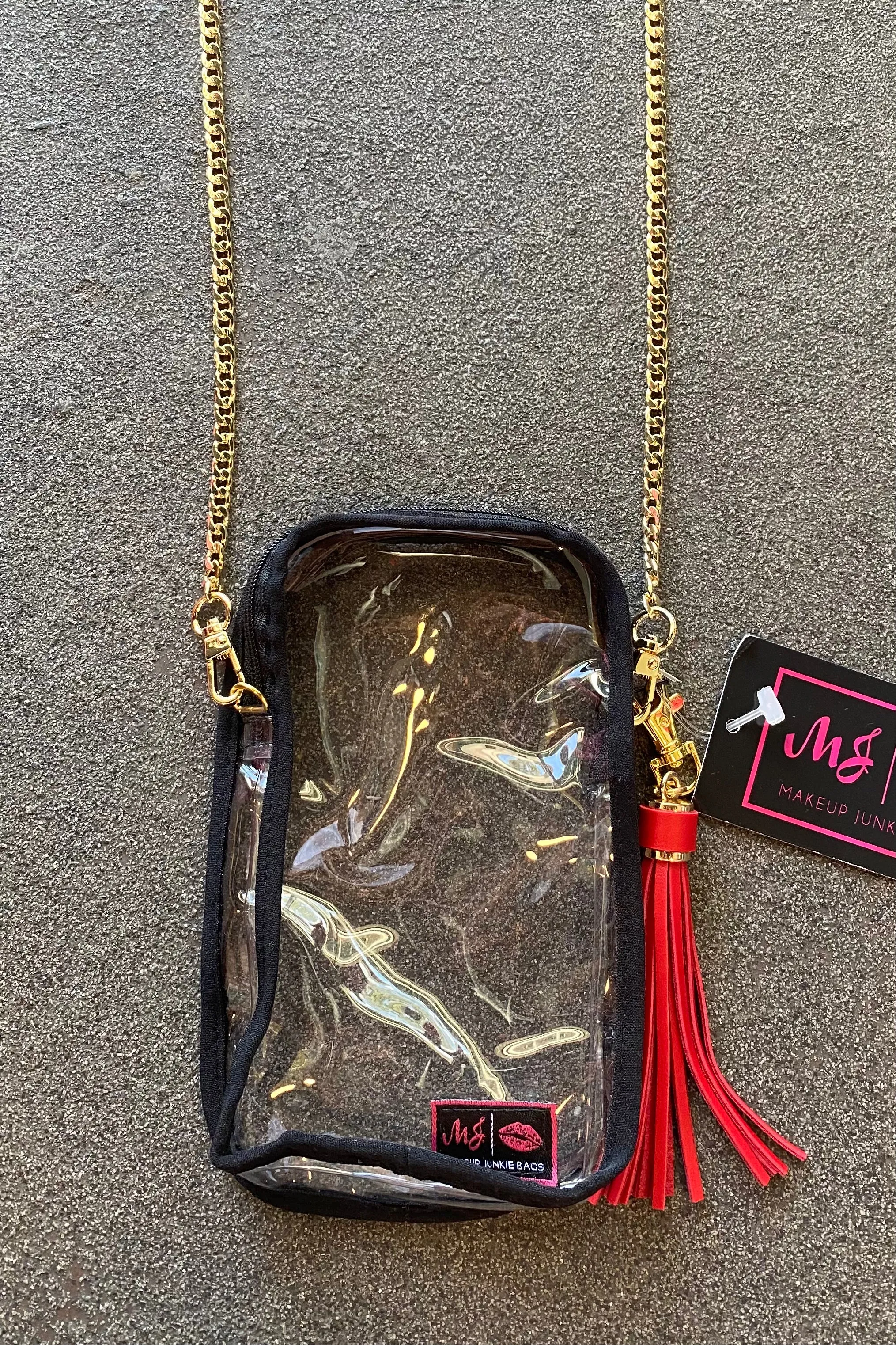 Makeup Junkie Game Day Stadium Crossbody-Black