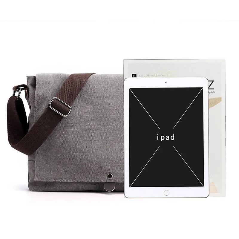 Men's Canvas Crossbody Shoulder Messenger Bags Man Cross Body Bag