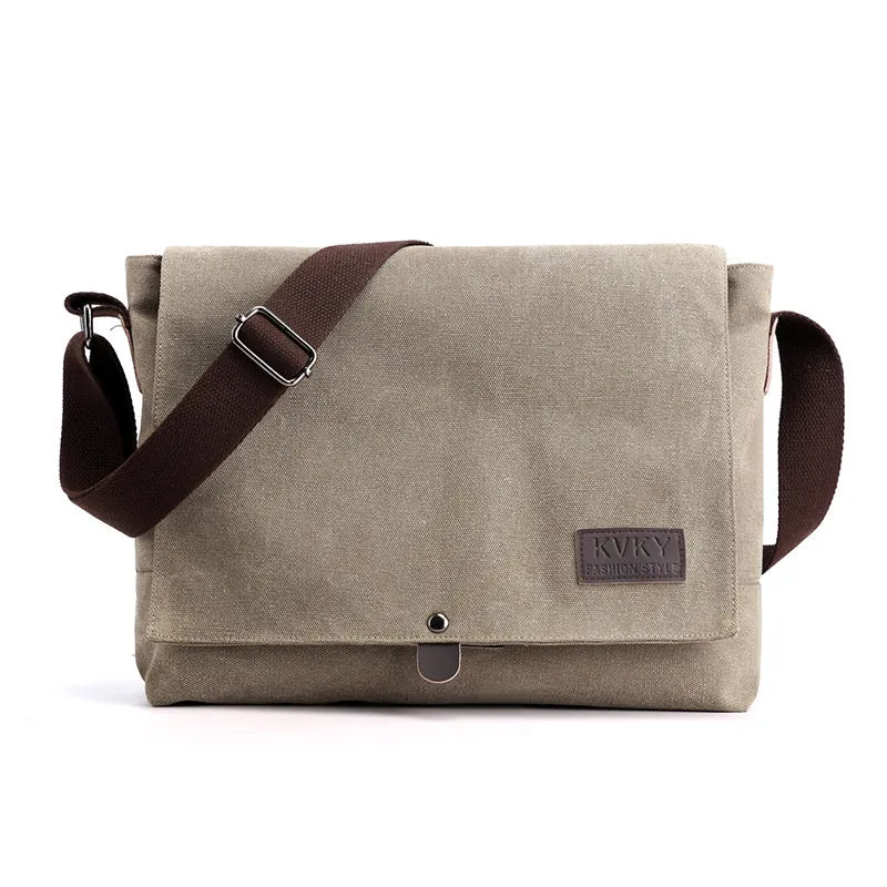 Men's Canvas Crossbody Shoulder Messenger Bags Man Cross Body Bag
