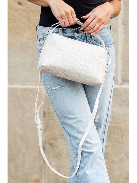 Mia Convertible Woven Crossbody Handbag