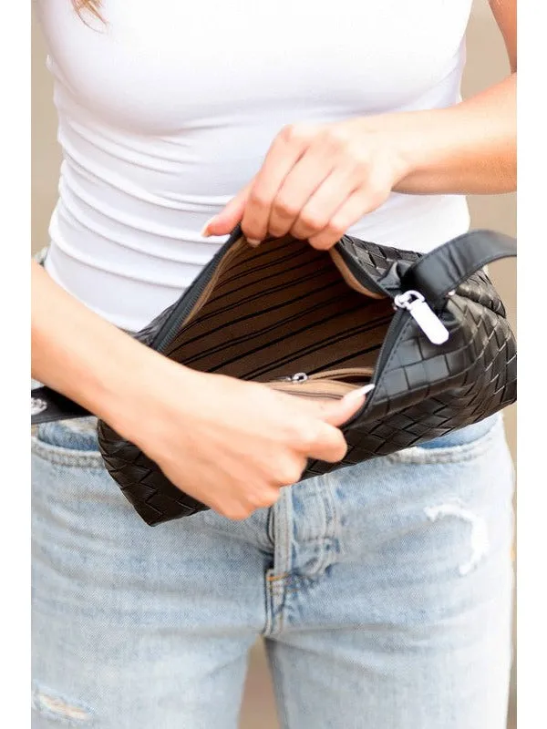 Mia Convertible Woven Crossbody Handbag