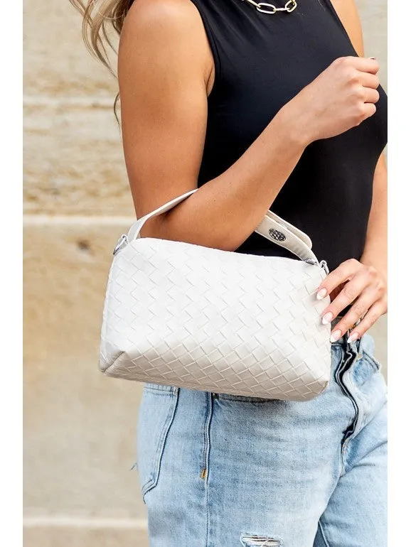Mia Convertible Woven Crossbody Handbag