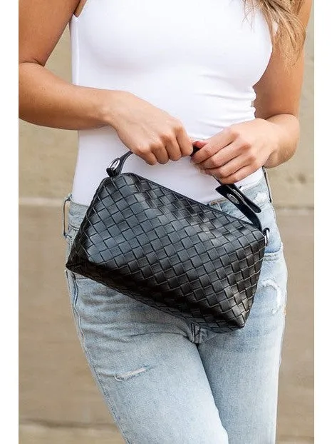 Mia Convertible Woven Crossbody Handbag
