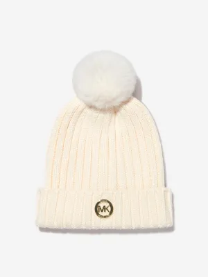 Michael Kors Girls Knitted Bobble Hat
