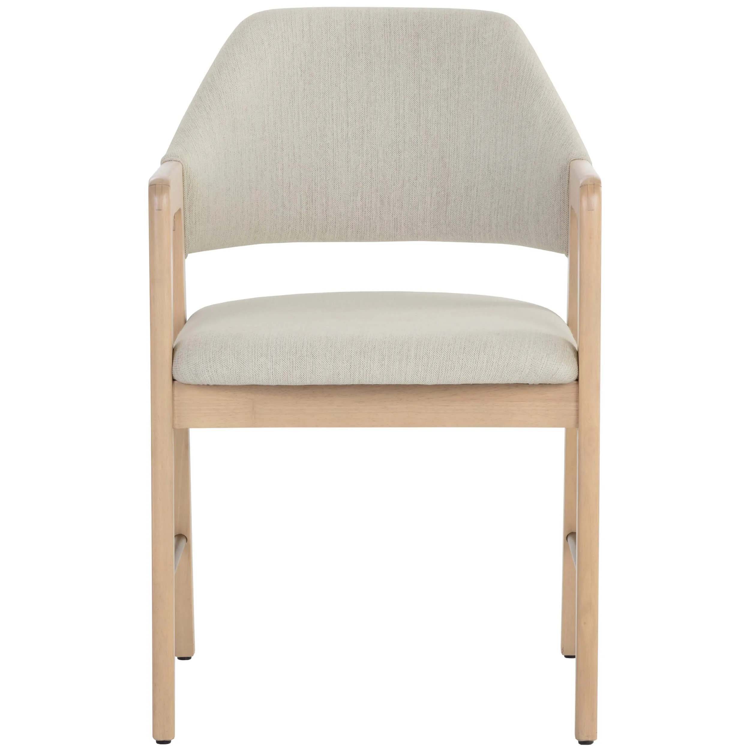 Milton Arm Chair, Mina Ivory, Set of 2