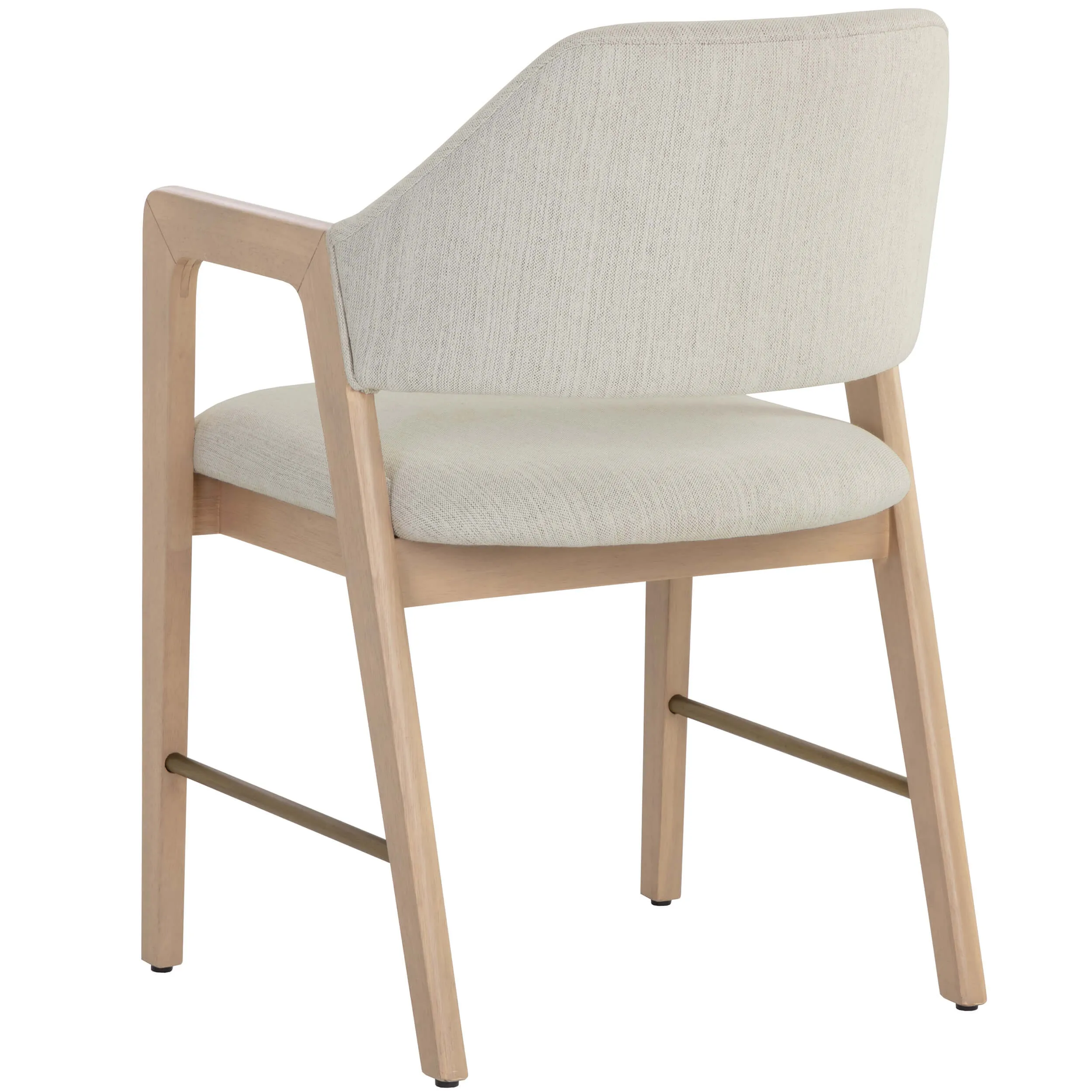 Milton Arm Chair, Mina Ivory, Set of 2