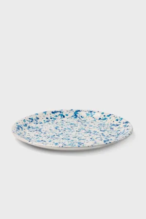Mixed Blue Spongeware Sconset Dinner Plate (Set of 4)