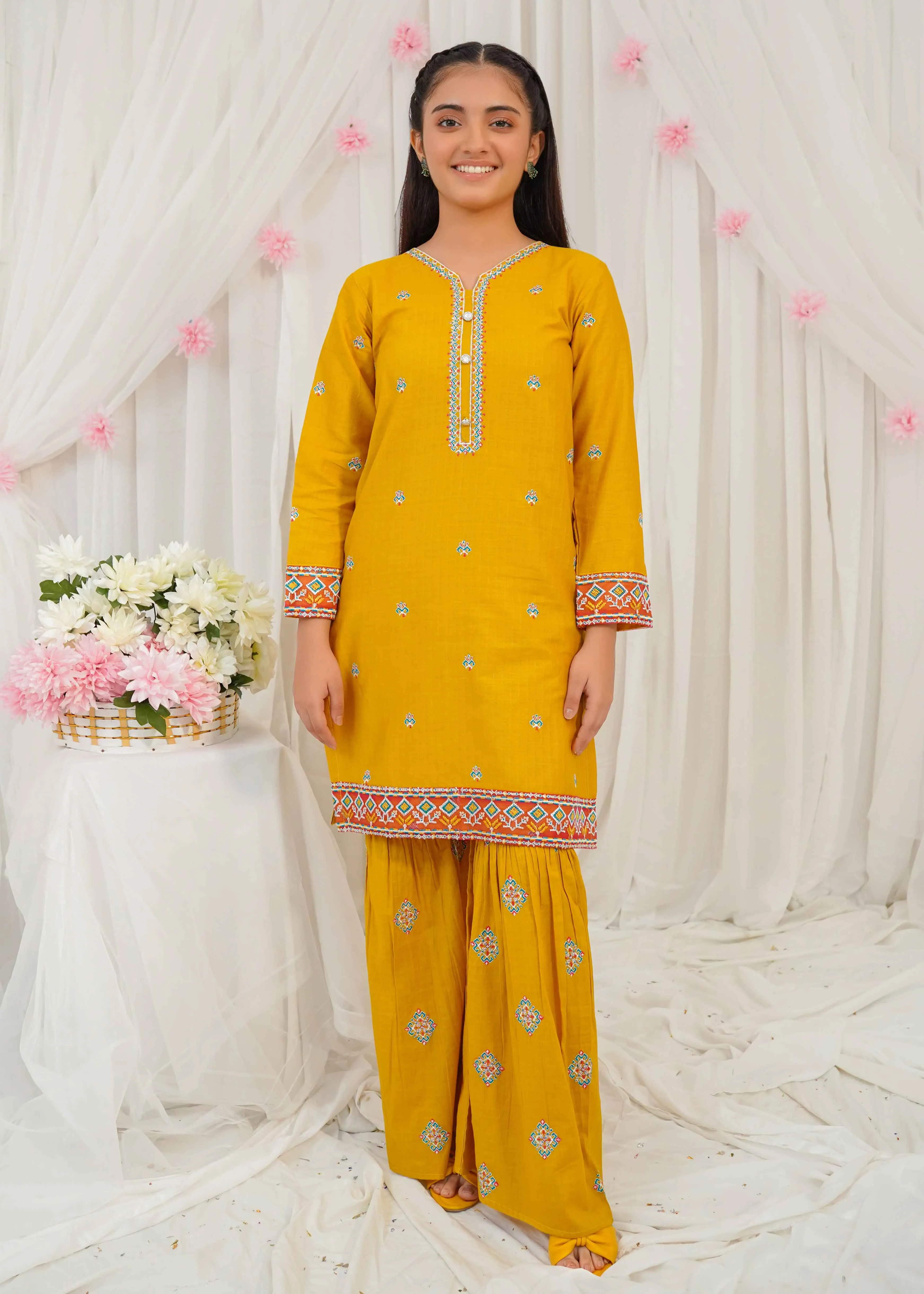 Modest Stitched Summer Kids Collection'2024-Raya