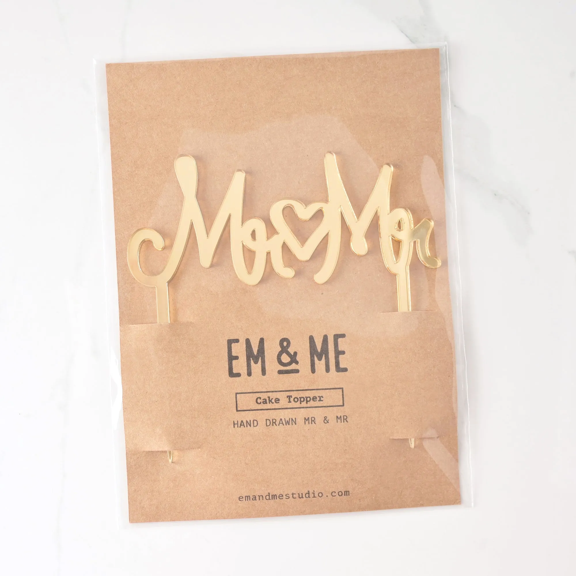 Mr & Mr Wedding Cake Topper