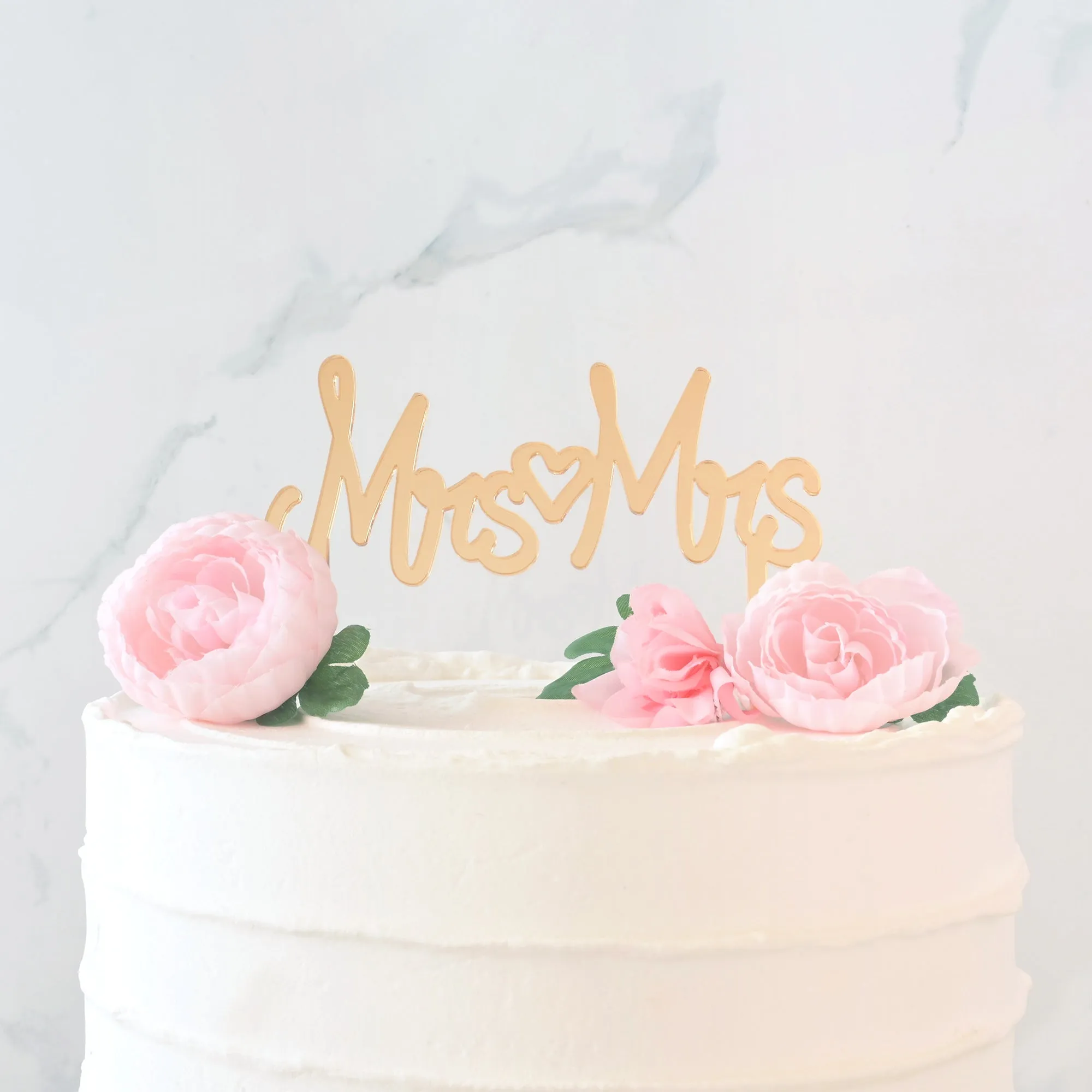 Mrs & Mrs Wedding Cake Topper