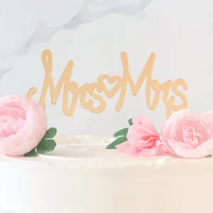 Mrs & Mrs Wedding Cake Topper